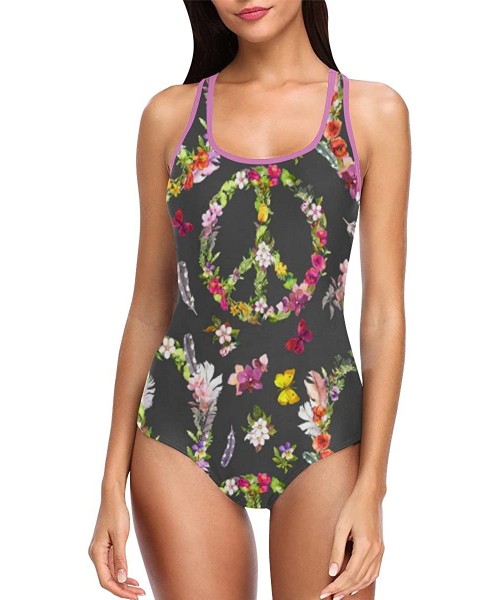 One-Pieces Tribal Boho Ethnic One Piece Swimsuit Swimwear Bathing Suit for Women Juniors (XS-3XL) - Multi 12 - C418EDR09ZM