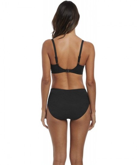 Tankinis Ottawa Deep Gather Bikini Bottom - Black - CT18LKICDL5