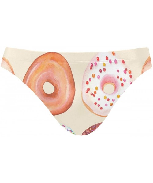 Briefs Colorful Cute Donuts Men's Sexy Swim Briefs Bikini Athletic Swimwear Swimming Swimsuit Trunk for Men Teens - Colorful ...