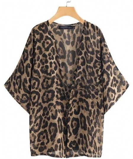 Cover-Ups Women Cover-up Dress Chiffon Casual Loose Kimono Summer Cardigan - 5 - CN190N35QAW