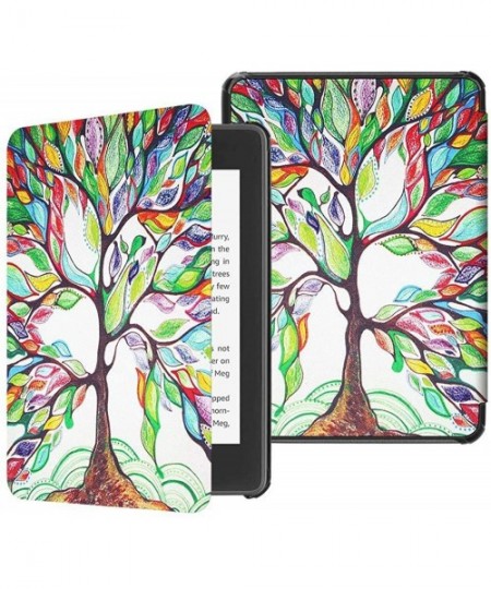 Sets Case Kindle Paperwhite 1 2 3 PU Plastic 360° Protective Flip Automatic Wake Up or Sleep Geometric Magnetic Cover 6 2 - C...