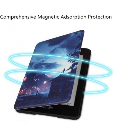 Sets Case Kindle Paperwhite 1 2 3 PU Plastic 360° Protective Flip Automatic Wake Up or Sleep Geometric Magnetic Cover 6 2 - C...