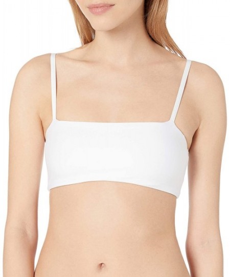 Tops Women's Eve Over-The-Shoulder Bandeau Bra Bikini Top - Blanco - CT18YQT6SD3