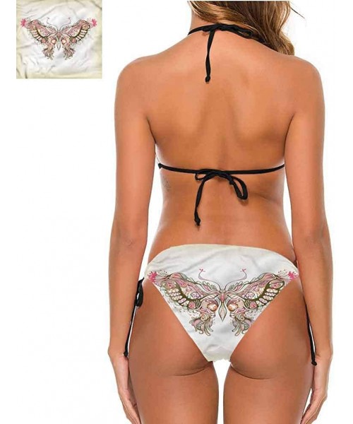 Bottoms Bathing Suit Butterflies- Nature Botanic Spring Comfortable- Cute and Sexy - Multi 13-two-piece Swimsuit - CA19E79YH68