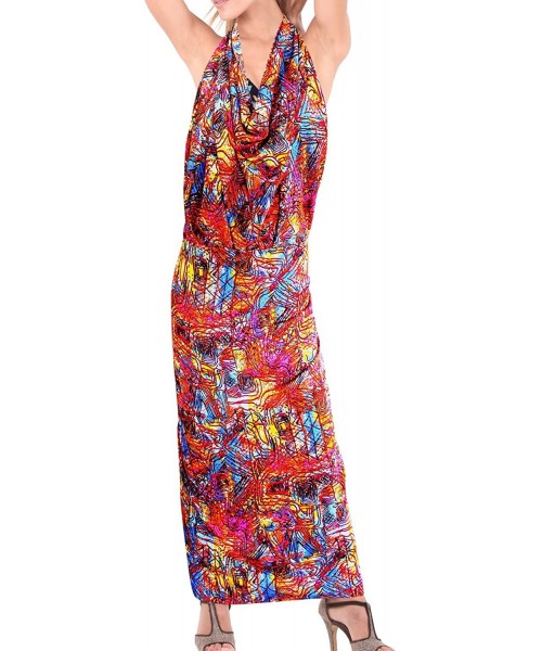 Cover-Ups Women's Plus Size Boho Sarong Swimwear Cover Ups Beach Wrap Full Long A - Blue_o855 - C912I111SLV