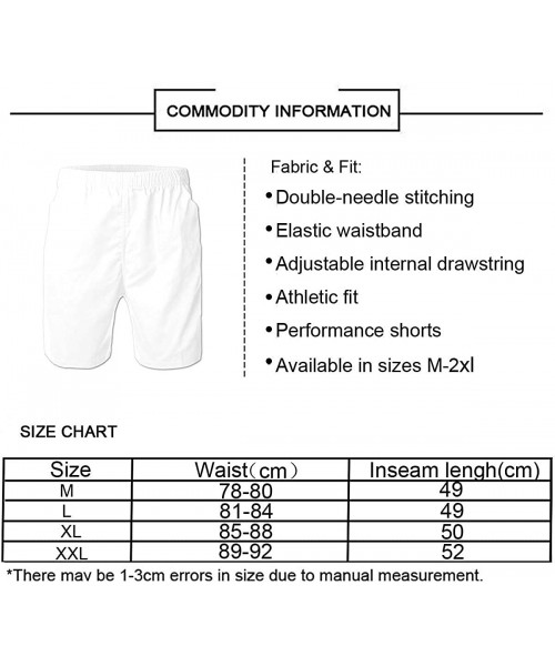 Board Shorts Men's Funny Summer Swim Trunks Quick Dry Beach Board Shorts - Geometric Shark Triangle - Black - CR198MOH9X4