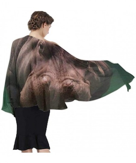 Cover-Ups Women Fashion Shawl Wrap Summer Vacation Beach Towels Swimsuit Cover Up - Diving Hippo - CC190HKDC9C