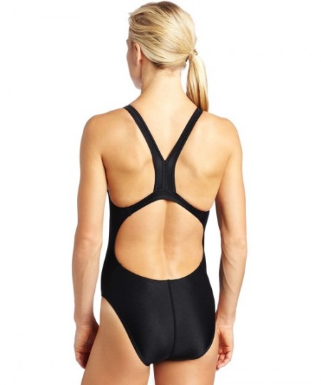 Racing Women's Bladeback Swimsuit - Black - C0111I45C3T