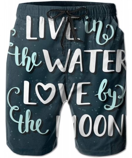 Trunks Octopus and Mermaid Men Swim Trunks Cool Quick Dry Surf Beach Shorts with Mesh Lining/Side Pockets - Love By the Moon ...