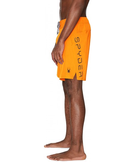 Board Shorts Men's 9" Sport Side Logo Hybrid Board Short - Mango - CX193O5AY7N