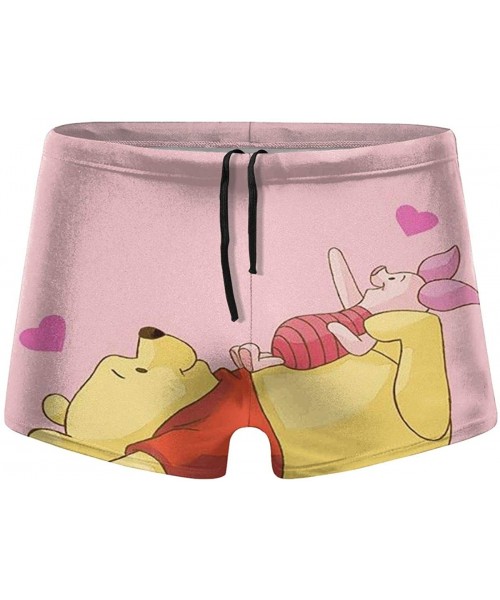 Briefs Garfield Men's Boxer Swim Shorts for Men Teens Boys Sons Swim Pool Beach Gifts - Winnie the Pooh - CL198QZKE59