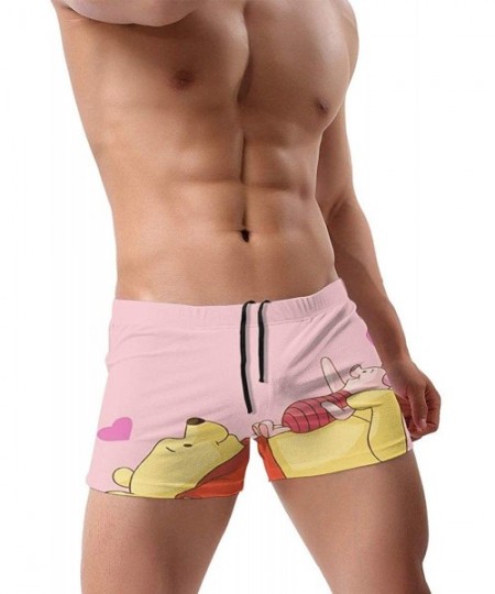 Briefs Garfield Men's Boxer Swim Shorts for Men Teens Boys Sons Swim Pool Beach Gifts - Winnie the Pooh - CL198QZKE59