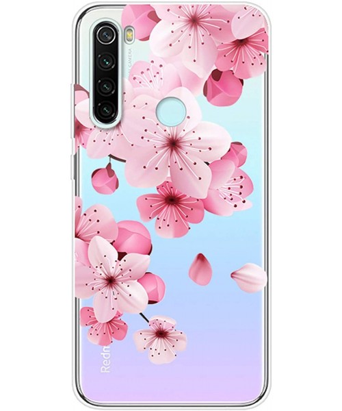 Sets Case Compatible Redmi Note 8 Gel Silicone Rubber Clear Soft Ultra-Slim Flower Girl Slam Dunk Back Cover for Redmi Note 8...