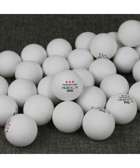 One-Pieces 30-Pack 3-Star 40mm Table Tennis Balls-Advanced Training Ping Pong Ball (Orange- White) - White - CL1984CIKWX