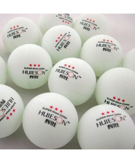 One-Pieces 30-Pack 3-Star 40mm Table Tennis Balls-Advanced Training Ping Pong Ball (Orange- White) - White - CL1984CIKWX