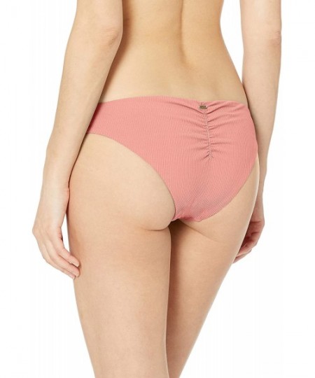 Bottoms Women's Premium Surf Cheeky Coverage Bikini Bottom - Dusty Rose - CG18IE2O64E