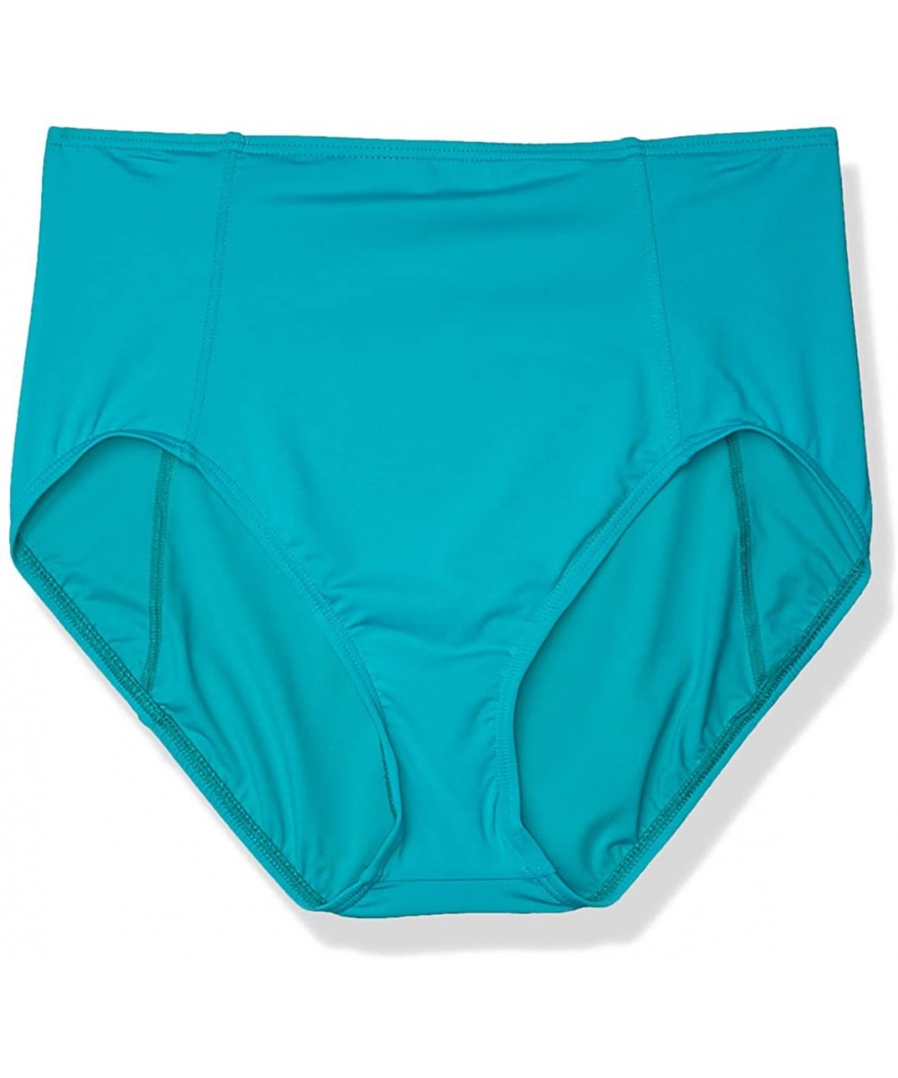 Bottoms Women's Garnet Princess Seams High Waist Bottom - Sea Blue 447 - CC196383A42