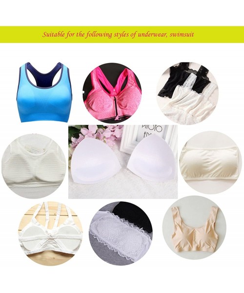 Sets 3 Pairs Removable Bra Pads Inserts Removal Smart Cups for Bikini Swimsuit Sport - CL18DQ3LSOC