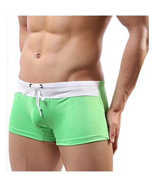 Briefs Mens Swim Brief Trunks Square Leg Boxer Swimwear Shorts Quick Dry Swim Briefs Nylon Swimming Trunks Surf Board for Men...