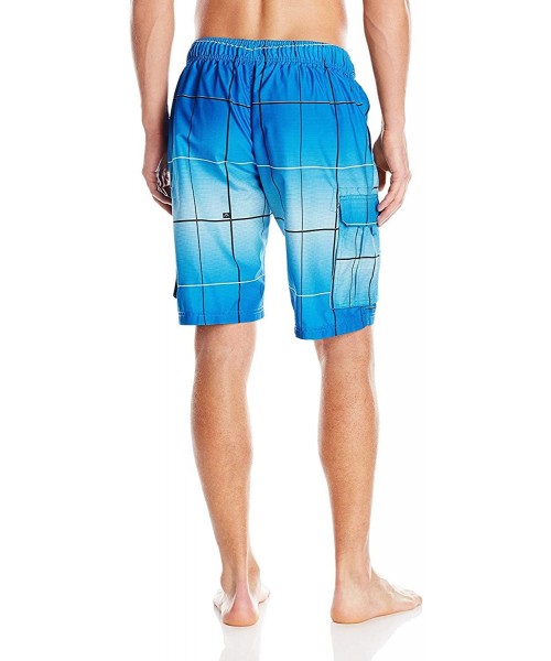 Trunks Men's Legacy Swim Trunks (Regular & Extended Sizes) - Vector Royal Blue - C8126YTVZN3