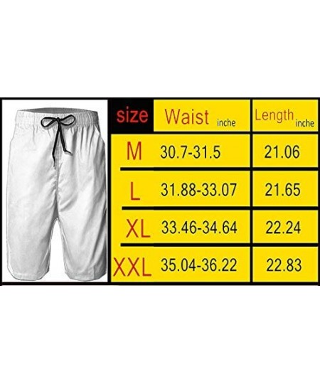 Board Shorts Haitian Flag Map Mens Swim Trunks Casual Quick Dry Board Shorts - CM1936W9Y9X