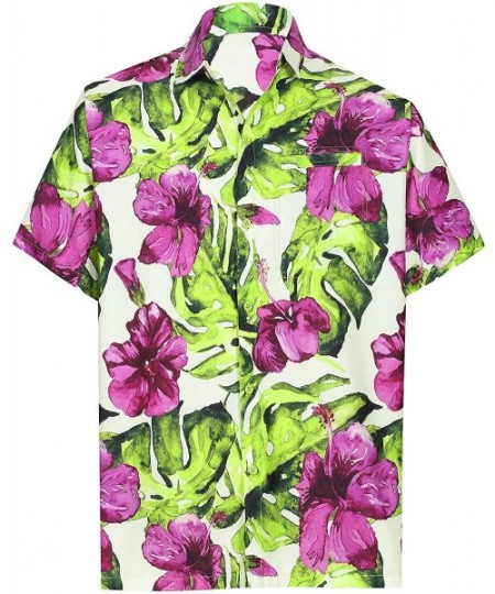 Cover-Ups Men's Classic Cool Shirt Fashion Short Sleeve Hawaiian Shirt - Multi_aa330 - C718ALL2SZS