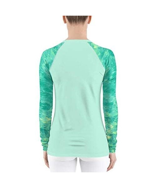 Rash Guards Swim Top Fishing Boating UPF Sun Shirt Rash Guard Lagoon XS-3X Plus Size - C818W2AL5ZG