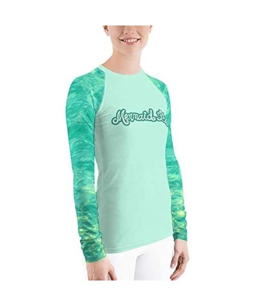 Rash Guards Swim Top Fishing Boating UPF Sun Shirt Rash Guard Lagoon XS-3X Plus Size - C818W2AL5ZG