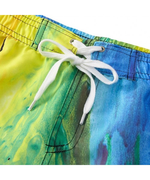 Board Shorts Kids Boys Swim Trunks Mesh Lining Water Resistant Beach Shorts 5-14 Years - Style 8 - C01903889SM