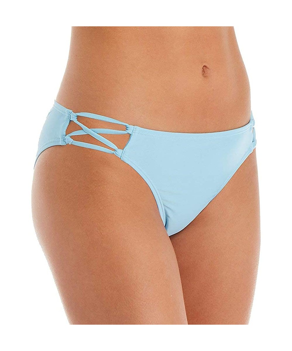 Tankinis Women's Solids Multi Strap Hipster Swim Bottom 24ZZ1340 - Cornflower - CI194HQR6NT