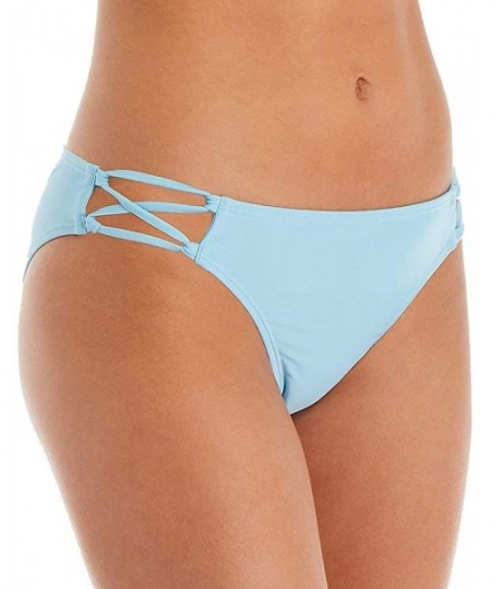 Tankinis Women's Solids Multi Strap Hipster Swim Bottom 24ZZ1340 - Cornflower - CI194HQR6NT