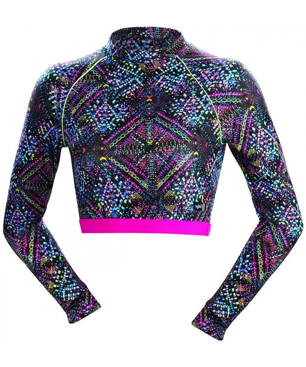 Rash Guards Uglies Revibe Star Light Mock Neck Cropped Rash Guard - Multi - CR192T80ZIS