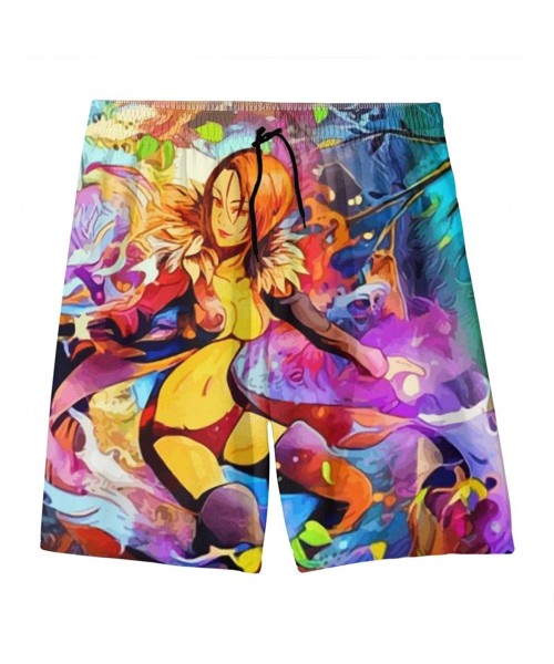 Board Shorts Seven Deadly Sins Fox Greed Teens Quick Dry Beach Boardshort Sports Swim Trunk - Seven Deadly Sins Boar Gluttony...