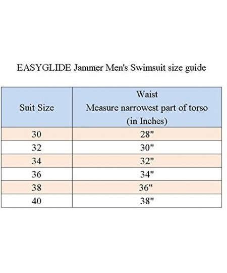 Racing Easyglide Jammer Mens Swimwear Comfortable Polyester Fabric for Competition Exercise Training - Black - CR18C0U7U3C