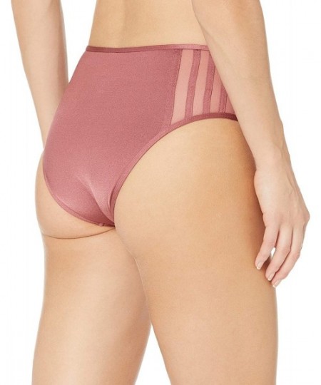 Bottoms Women's Mid Waist Hipster Bikini Swimsuit Bottom - Apricot Blush//Behind the Seams - CD18Y5WQZY7