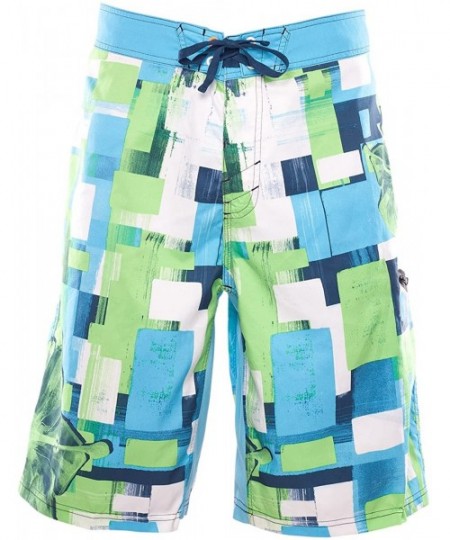 Board Shorts Men's Sunrise Beach Boardshort (Separate) - Aqua - CJ12CGPE0HH