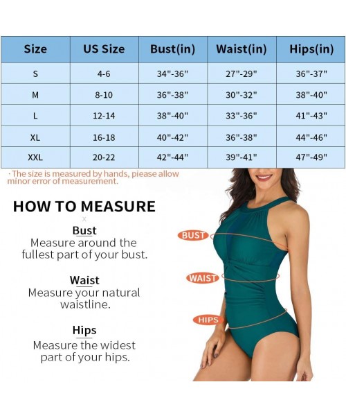 One-Pieces One Piece Bathing Suits for Women Swimsuits Tummy Control Ruched Sexy Slimming Swimwear Monokini High Neck Mesh - ...