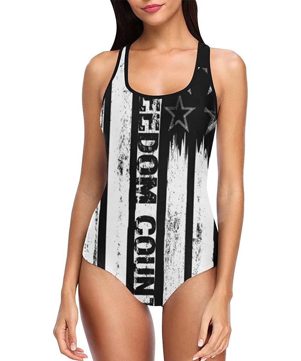 One-Pieces Unique Custom Flag One Piece Swimsuit Swimwear Bathing Suit for Women Juniors (XS-3XL) - Multi 10 - C318EDRSQ46