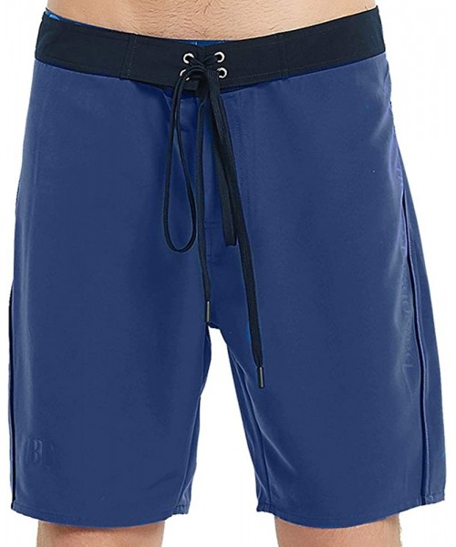 Board Shorts Men's Swim Trunks Quick Dry Beach Board Shorts 7 Inches Inseam Breathable Watershorts Swimwear - Blue04 - CR18O3...