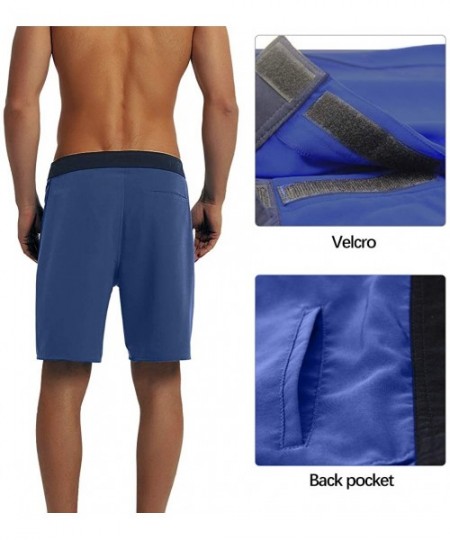 Board Shorts Men's Swim Trunks Quick Dry Beach Board Shorts 7 Inches Inseam Breathable Watershorts Swimwear - Blue04 - CR18O3...