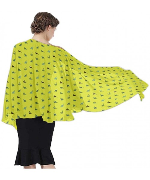 Cover-Ups Women Girls Beach Swimsuit Cover Up Fashion Wedding Party Shawl Wrap - Kawaii Baby Dinosaur - CI196SESE8O