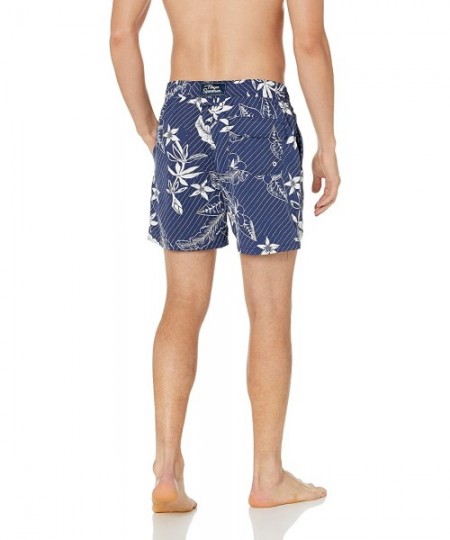 Trunks Men's Washed Waiola 6" Swim Trunks - Washed Waiola - Medieval Blue - CM18L4CEMWQ