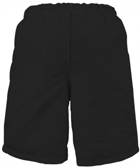 Trunks Men's Carolina Panthers Drawstring Beach Shorts - Black - CF199L8X76W