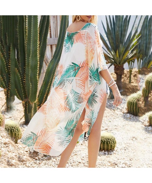 Cover-Ups Women's Summer Casual T Shirt Sundress Swimsuit Cover Ups with Pockets Beach Swimsuit for Women Sleeve Coverups Bik...