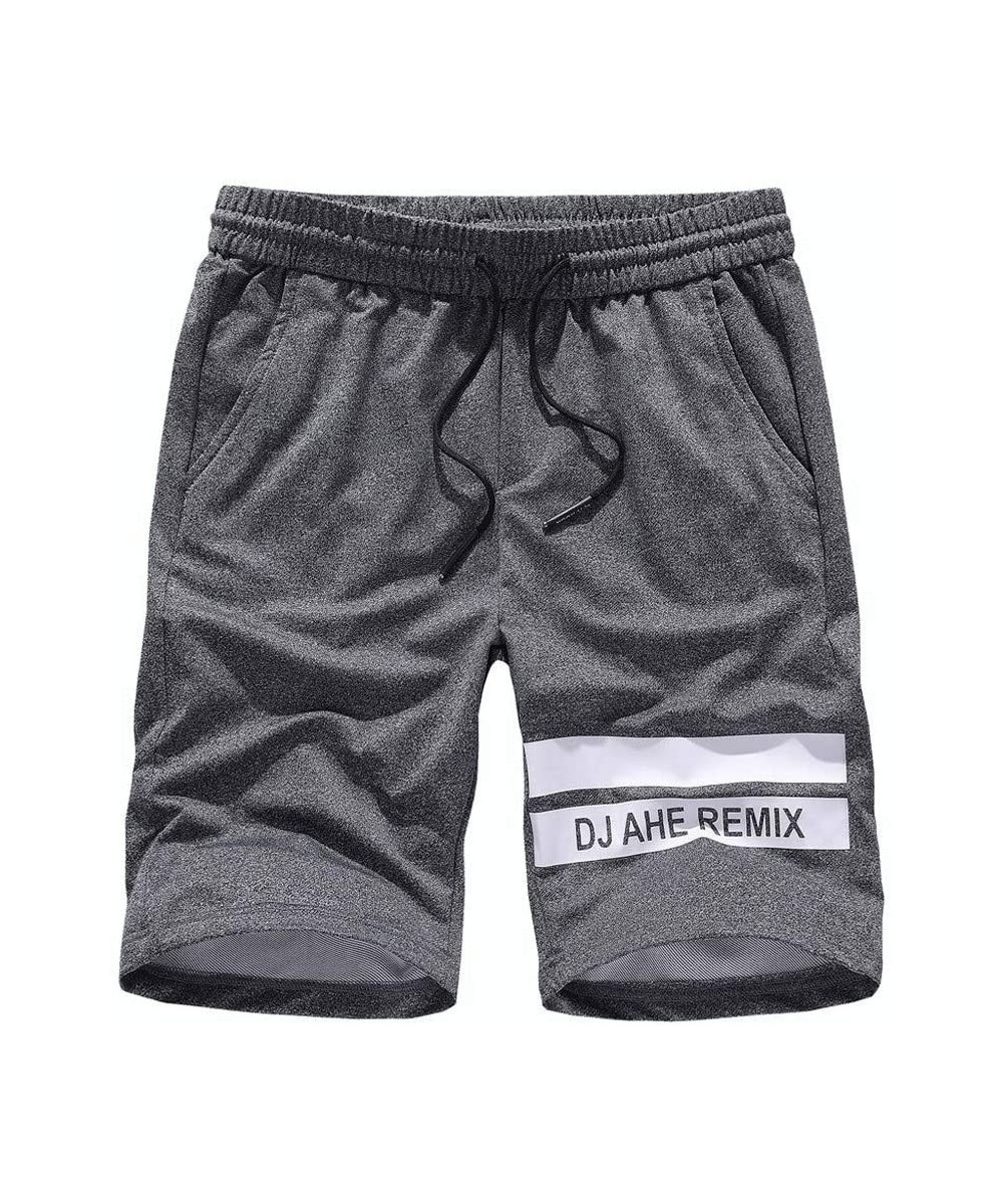 Racing Men's Sports Casual Shorts- Casual Classic Fit Drawstring Summer Beach Shorts with Elastic Summer Sport Running Pant -...