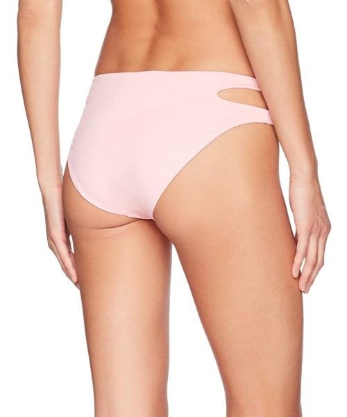 Tankinis Women's Junior's Simply Seamless Classic Full Bikini Bottom - Petal Pink - CV186NXQCI8