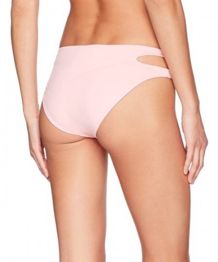 Tankinis Women's Junior's Simply Seamless Classic Full Bikini Bottom - Petal Pink - CV186NXQCI8