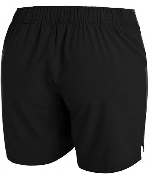 Board Shorts Women's Long Swim Shorts High Waisted Swim Leggings UPF 50+ Swim Capris with Liner - Black Board Shorts - CQ12MO...