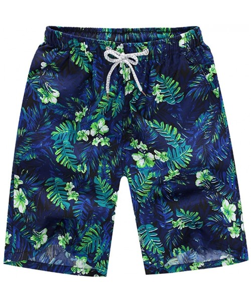 Board Shorts Mens Swim Trunks Short Summer3D Print Graphic Casual Athletic Swimming Short - Green 14 - C818S69GE9E