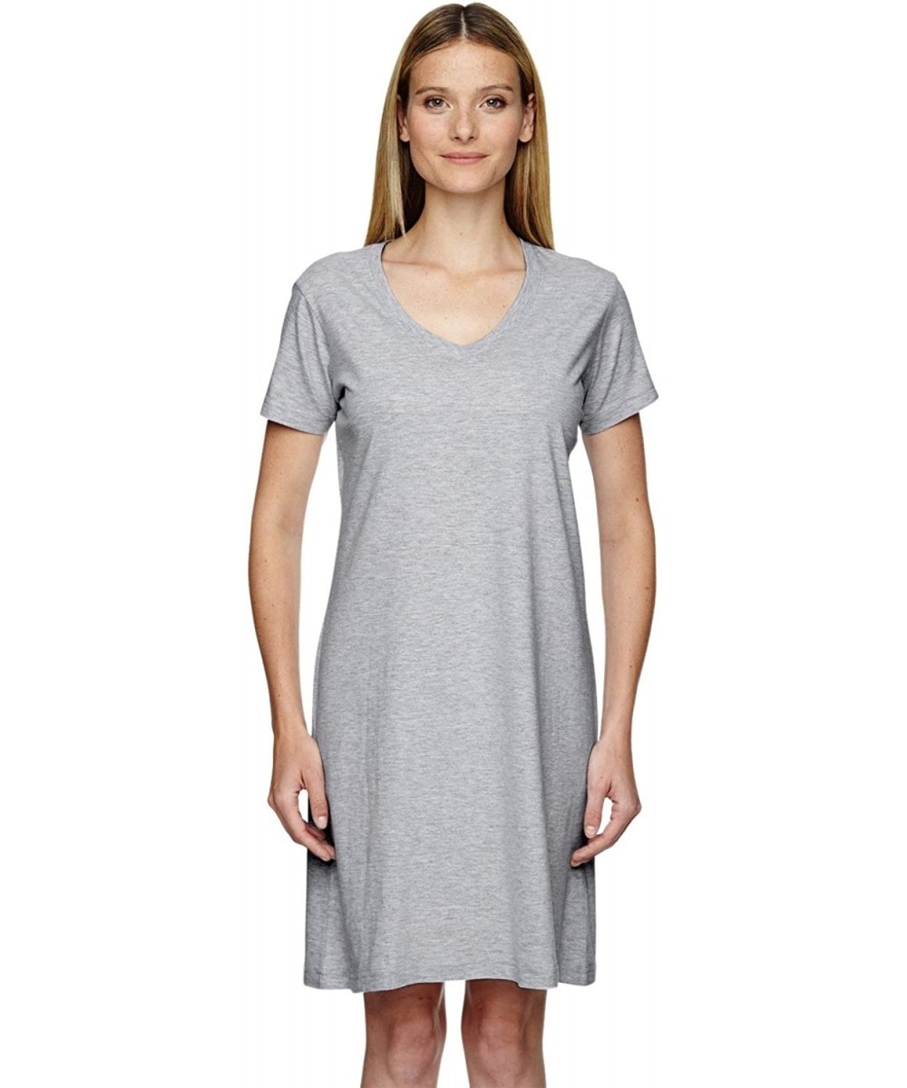 Cover-Ups Fine Jersey Crossover V-Neck Coverup- L/XL- Heather - C7125XC63LL